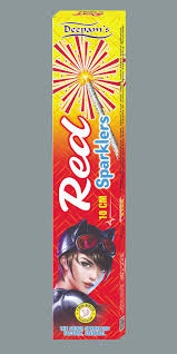 10" CM RED SPARKLERS